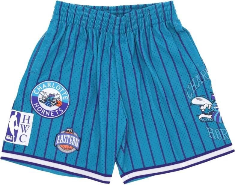 Mitchell & Ness Casual Shorts Blauw Heren