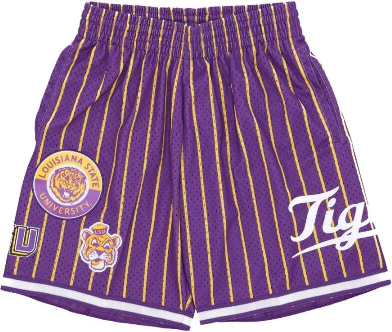 Mitchell & Ness Casual Shorts Purple Heren