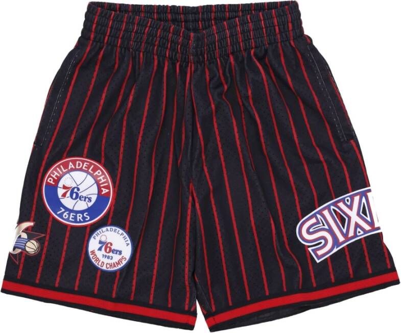 Mitchell & Ness Casual Shorts Zwart Heren