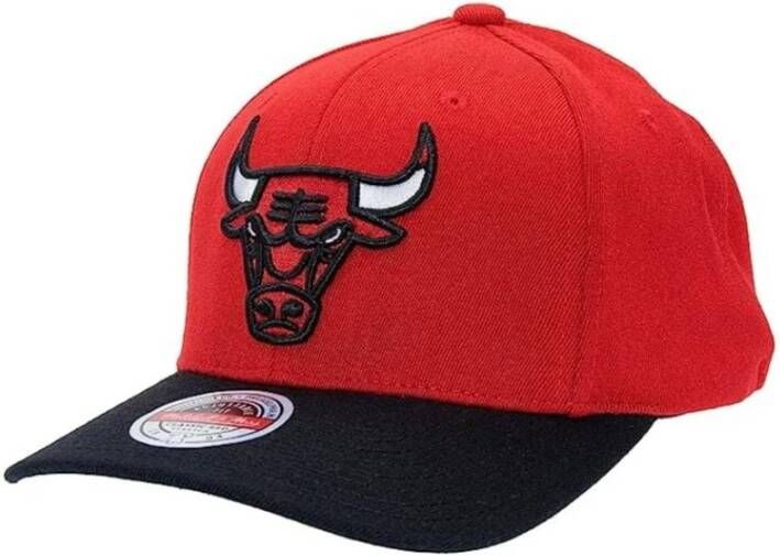 Mitchell & Ness Chicago Bulls 2 Tone Stretch Snapback Rood Heren