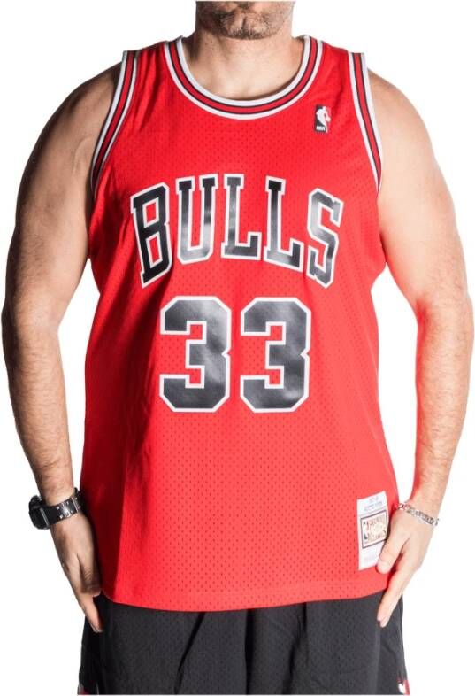 Mitchell & Ness Nba Swingman Chicago Bulls Scottie Pippen Jersey's Kleding scarlet maat: L beschikbare maaten:S M L