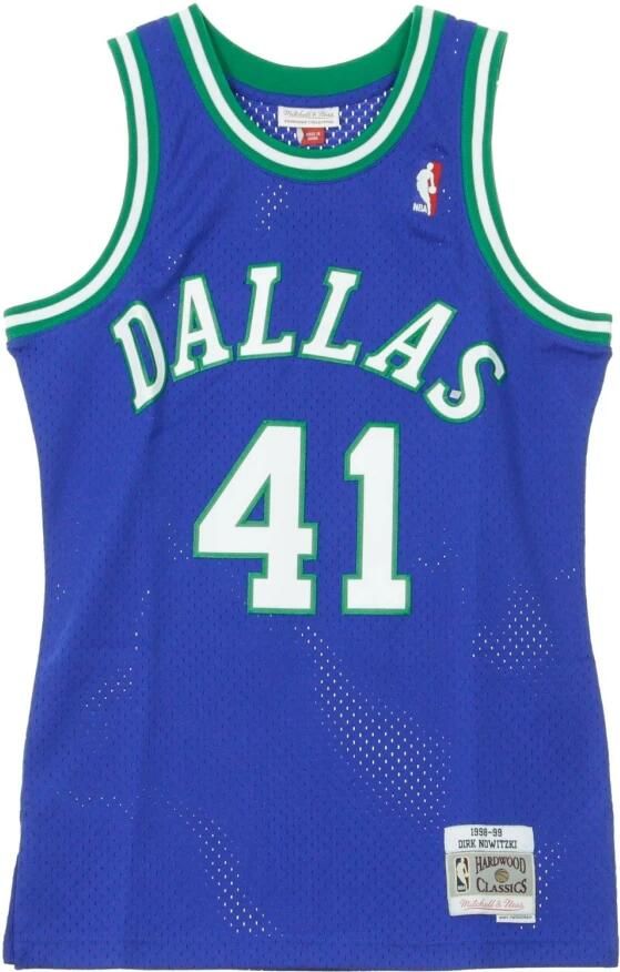 Mitchell & Ness Nba Swingman Jersey Dallas Mavericks 1998-99 Dirk Nowitzki Jersey's Kleding royal maat: M beschikbare maaten:S M