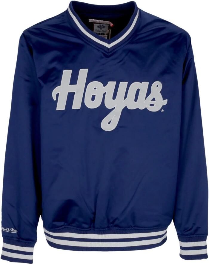 Mitchell & Ness Ncaa Georgetown University Primetime Lw Satin Jacket College Jassen Kleding navy maat: XL beschikbare maaten:S M L XL