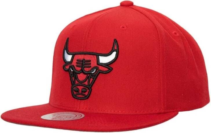 Mitchell & Ness Chicago Bulls NBA Snapback Pet Red Heren