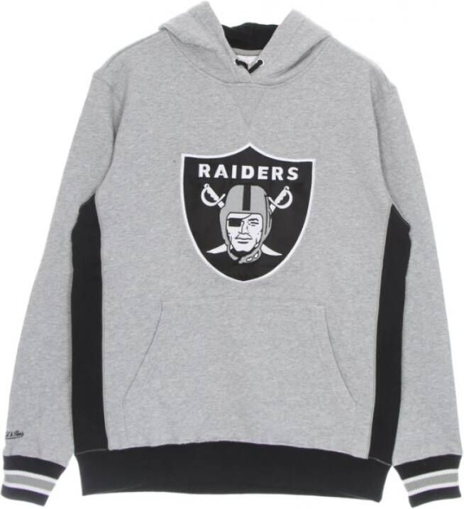 Mitchell & Ness Hoodie NFL Pinnacle zwaargewicht fleece hoodie Oakrai Grijs Heren