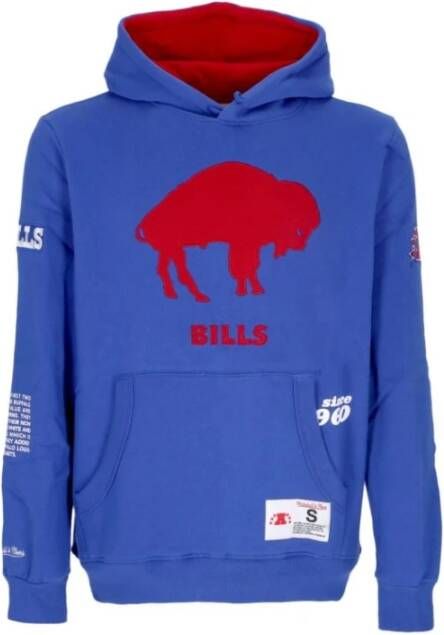 Mitchell & Ness NFL Team Origins Fleece Hoodie Blue Heren