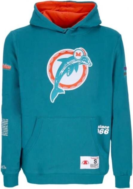 Mitchell & Ness NFL Team Origins Fleece Hoodie Blue Heren