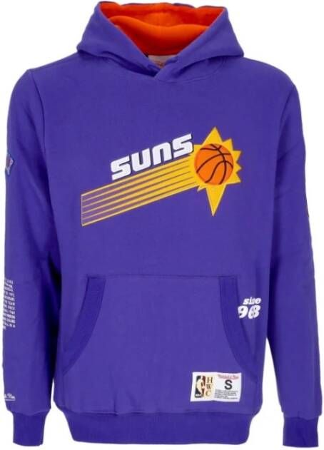 Mitchell & Ness NBA Team Origins Fleece Hoodie Purple Heren