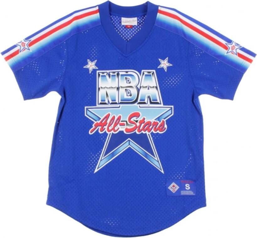 Mitchell & Ness Jersey NBA T-shirt Blauw Heren
