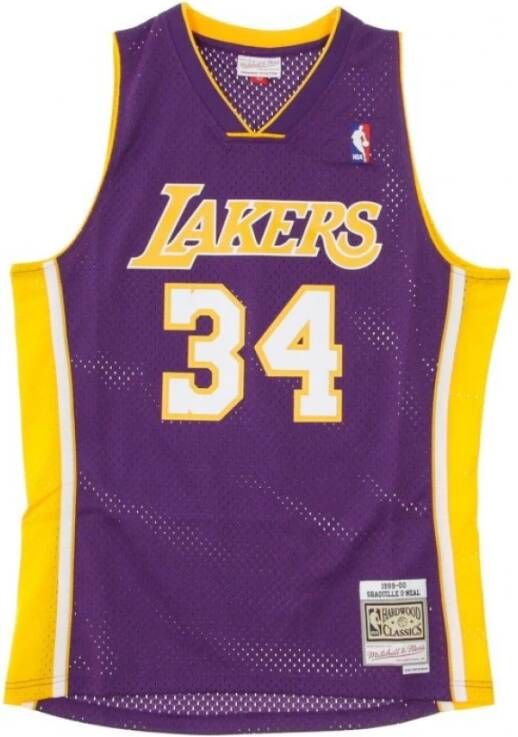 Mitchell & Ness Jersey Shaquille Oneal No34 1999-00 Loslak Road Purple Heren