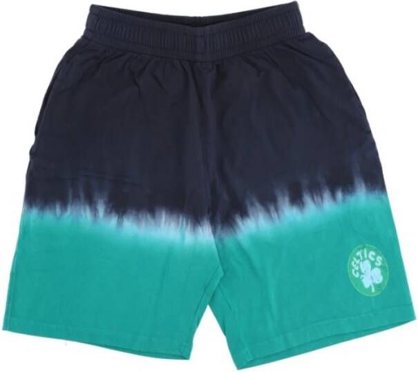 Mitchell & Ness Korte broek NBA horizontale stropd kleurstof Groen Heren