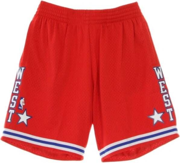 Mitchell & Ness korte broek Rood Heren