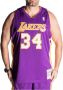 Mitchell & Ness Paarse Lakers Shaquille O'Neal Jersey Purple Heren - Thumbnail 1