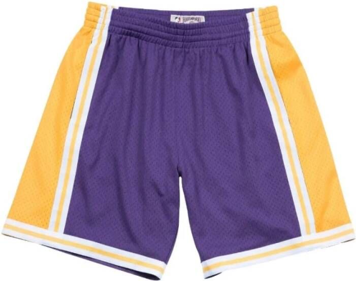 Mitchell & Ness Nba Swingman Shorts Los Angeles Lakers Sportshorts Kleding purple maat: XL beschikbare maaten:S M L XL