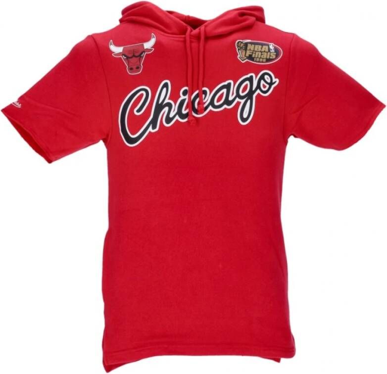 Mitchell & Ness Lichtgewicht sweatshirt met korte mouwen Rood Heren