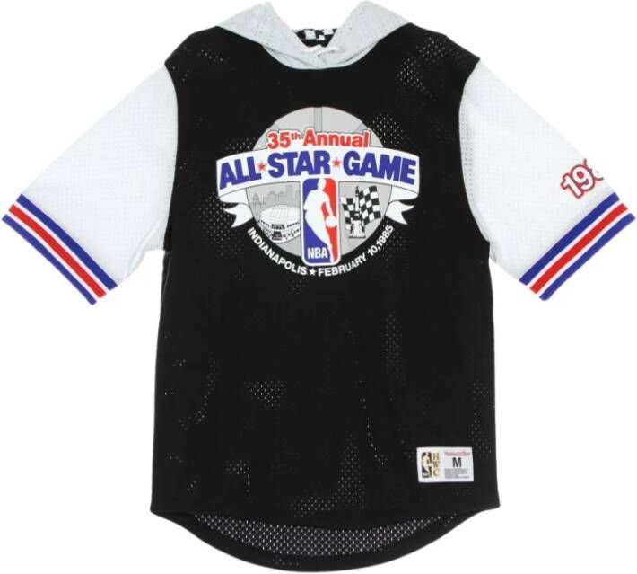 Mitchell & Ness Lichtgewicht sweatshirt met korte mouwen Zwart Heren