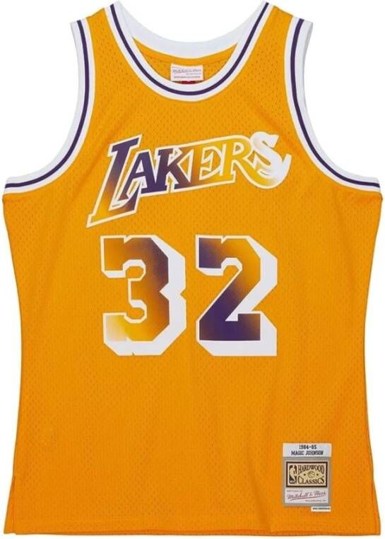 Mitchell & Ness Magic Johnson Lakers Swingman Jersey Yellow Heren