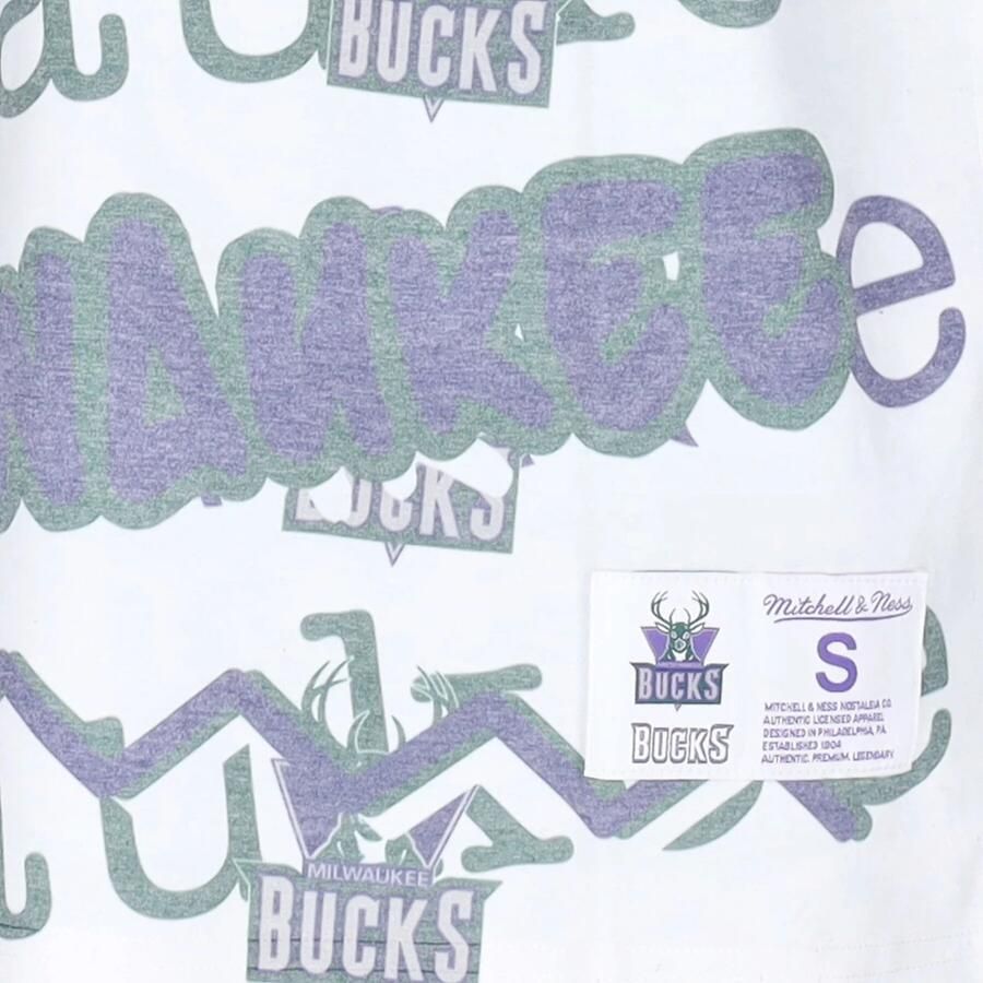 Mitchell & Ness NBA Milwaukee Bucks Jumbotron 2.0 Sublimated Short Sleeve Tee