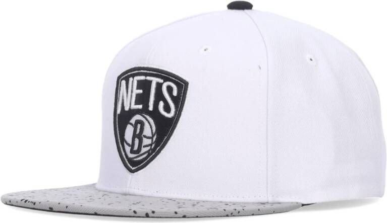 Mitchell & Ness NBA Cement Top Snapback Cap White Heren