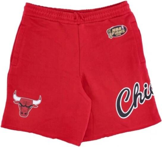 Mitchell & Ness NBA Game Day Franse Terry Shorts Hardwood Classics Rood Heren