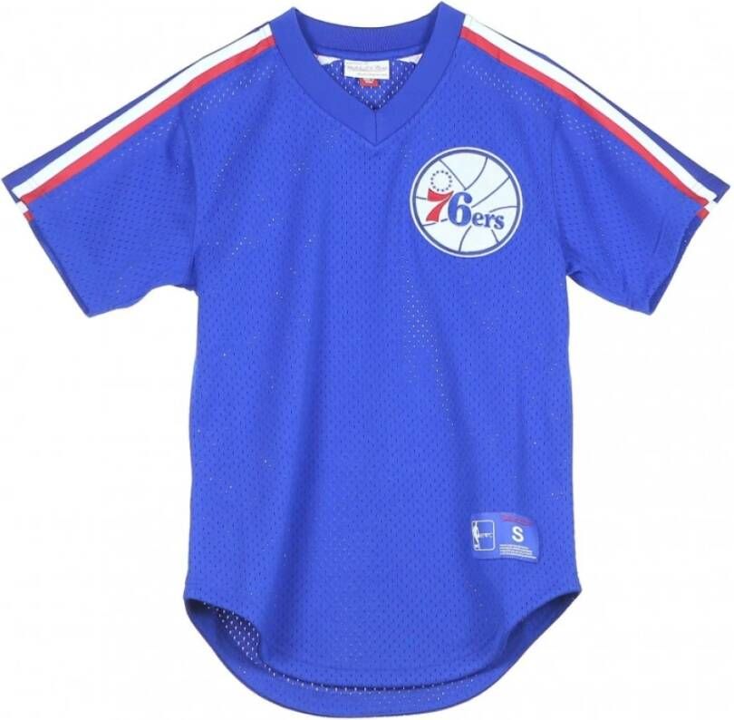 Mitchell & Ness NBA T-shirt Marca Blauw Heren