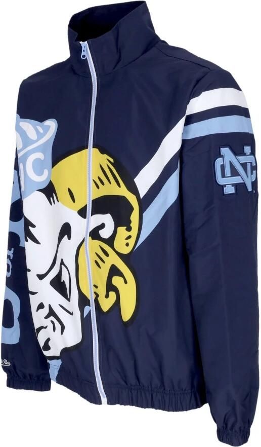Mitchell & Ness Ncaa University Of North Carolina Warm Up Jacket Bomberjacks Kleding navy maat: L beschikbare maaten:S M L - Foto 3