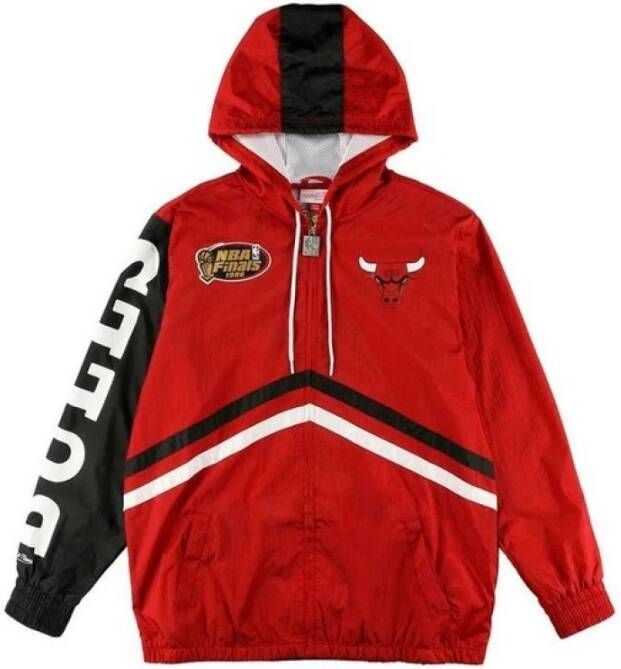 Mitchell & Ness RegenRegenjas Red Heren
