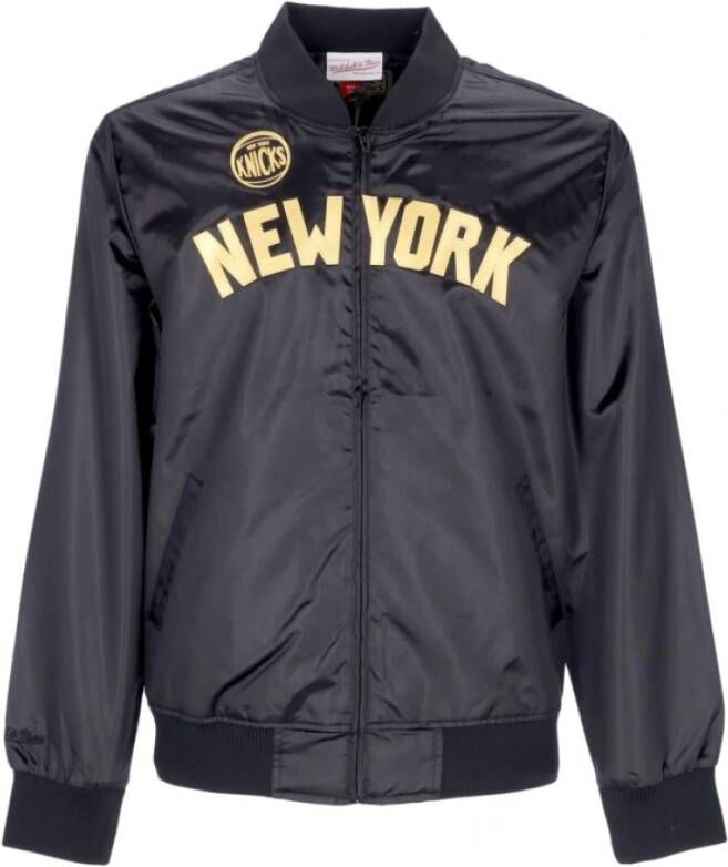 Mitchell & Ness satijnen jas Zwart Heren