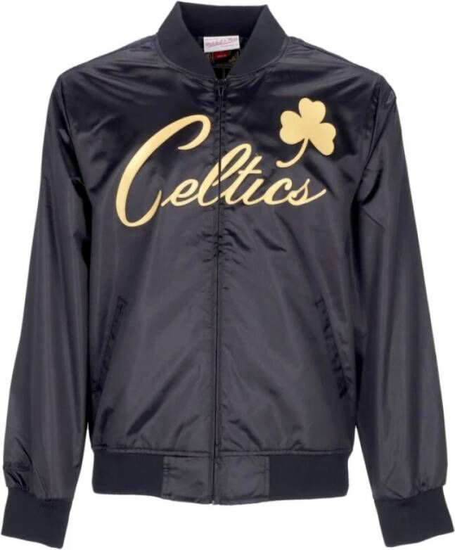 Mitchell & Ness satijnen jas Zwart Heren