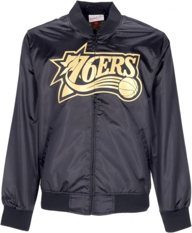 Mitchell & Ness satijnen jas Zwart Heren