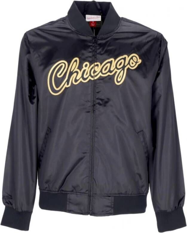 Mitchell & Ness satijnjack hardhout klassiekers chibul Zwart Heren