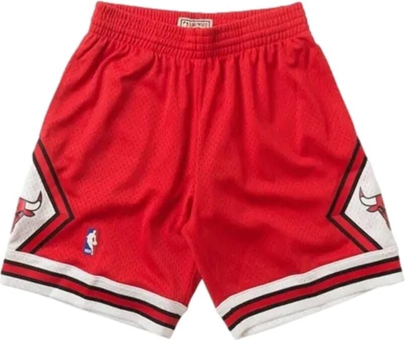 Mitchell & Ness NBA Swingman Shorts Chicago Bulls Men Sportshorts rood Maat XL Kleding