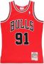 Mitchell & Ness Nba Swingman Jersey Chicago Bulls 1997-98 Dennis Rodman Sportshirts Heren scarlet maat: XL beschikbare maaten:S M L XL - Thumbnail 1