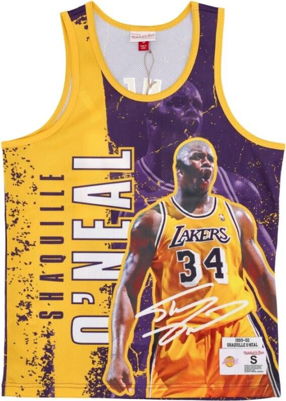 Mitchell & Ness Shaquille O'Neal NBA Burst Tank Multicolor Heren