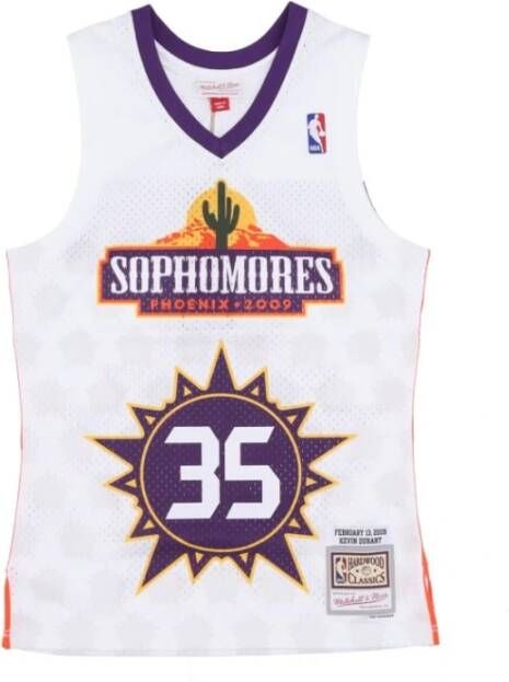 Mitchell & Ness Rising Stars Sophomores Jersey Mouwloze Top White Heren
