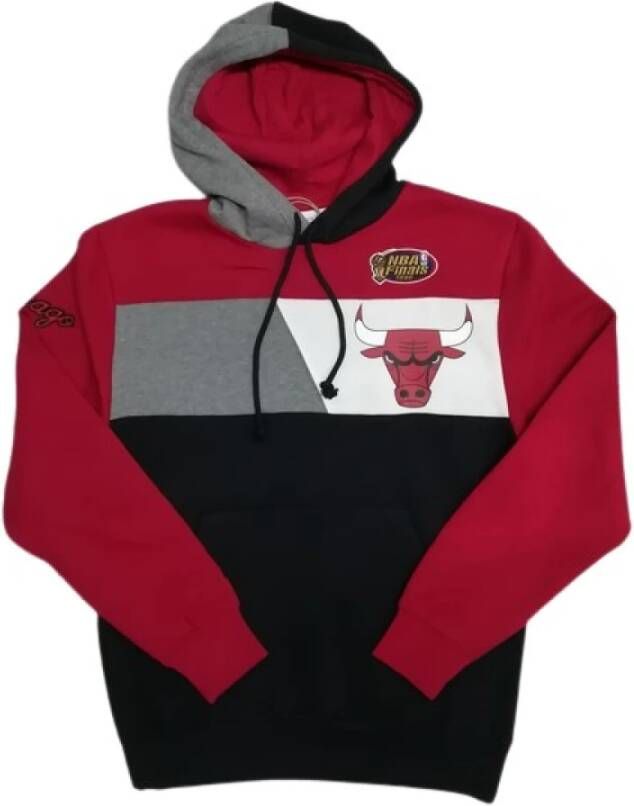 Mitchell & Ness Sudaderanegra Bulls geblokkeerde hoodie Rood Heren