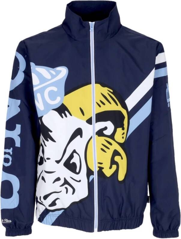 Mitchell & Ness Sweater met rits Blauw Heren