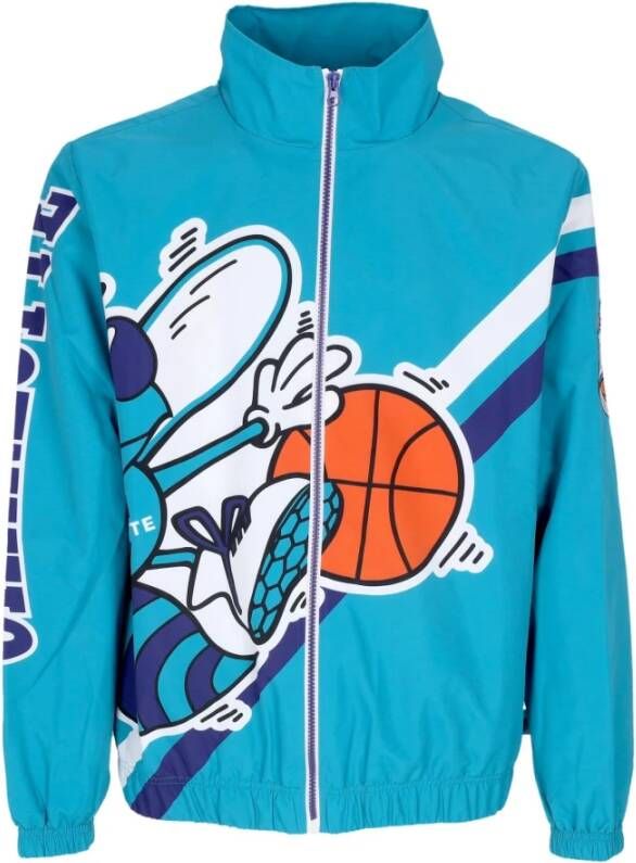 Mitchell & Ness Sweater met rits Blauw Heren