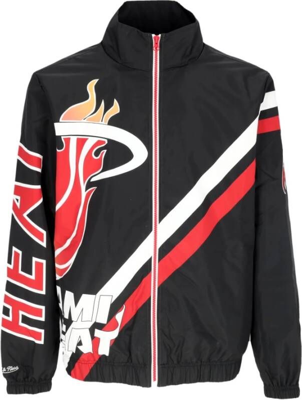 Mitchell & Ness Sweater met rits Zwart Heren
