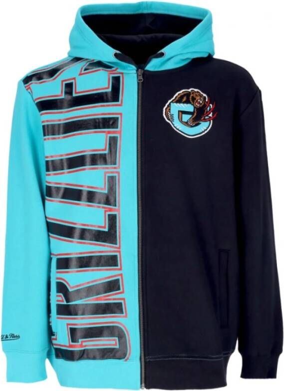 Mitchell & Ness Sweater met rits Zwart Heren