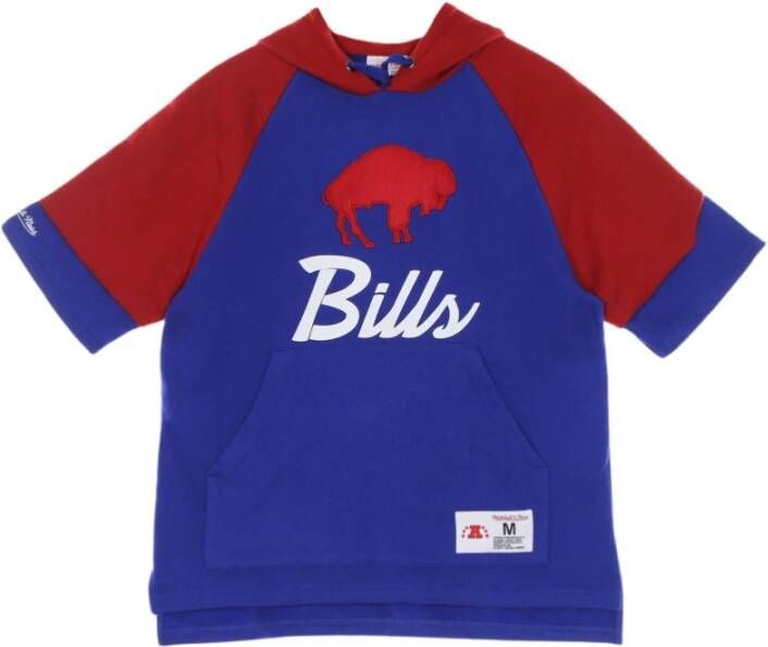 Mitchell & Ness Sweatshirt met korte mouwen Blauw Heren