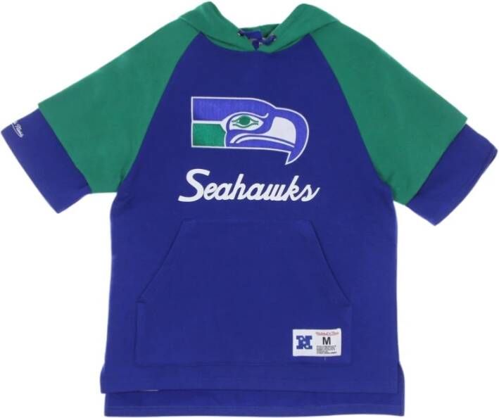 Mitchell & Ness Sweatshirt met korte mouwen Blauw Heren