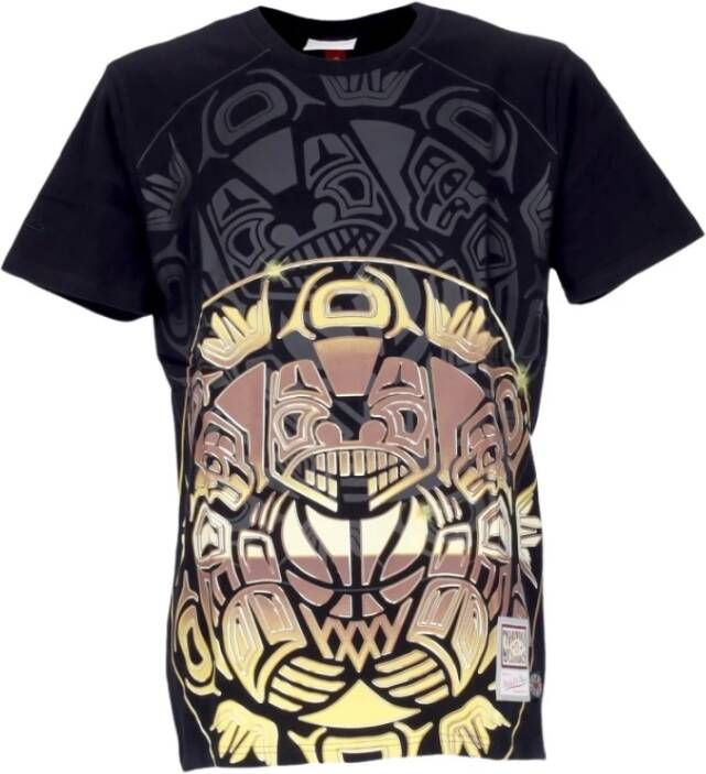 Mitchell & Ness T-shirt NBA Big Face 4.0 Hardwood Classics Vangri Zwart Heren