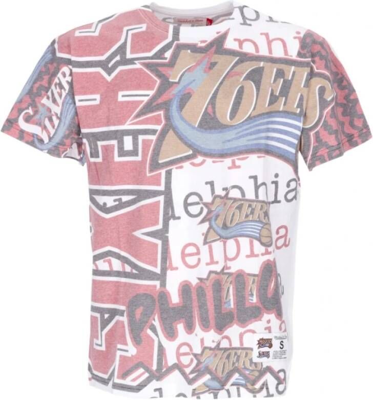 Mitchell & Ness t-shirt Roze Heren