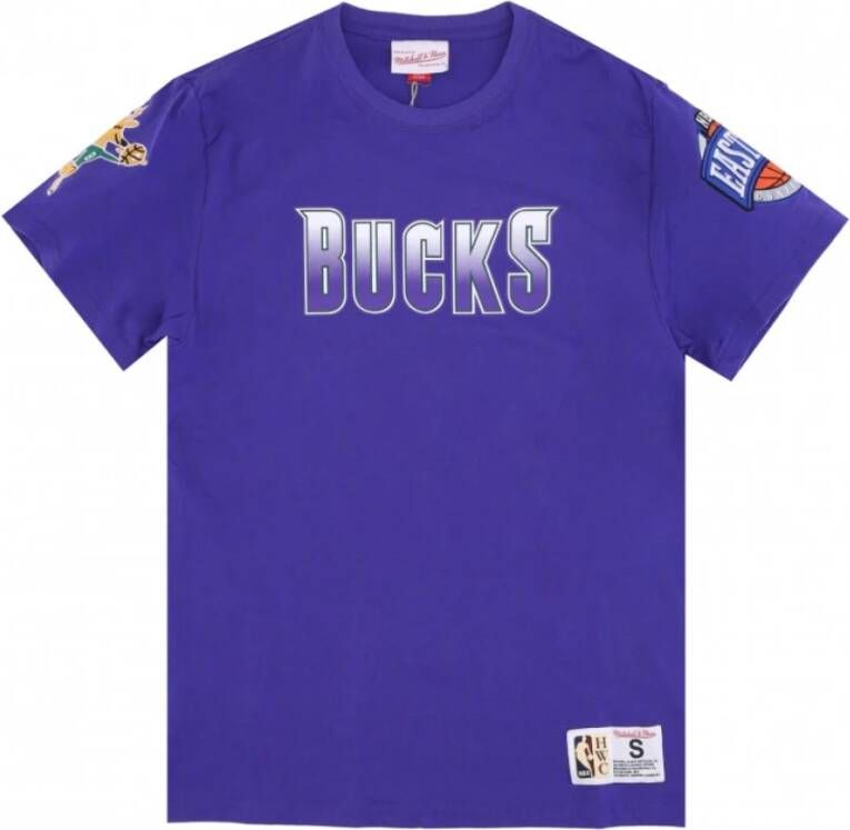 Mitchell & Ness T-shirts Purple Heren