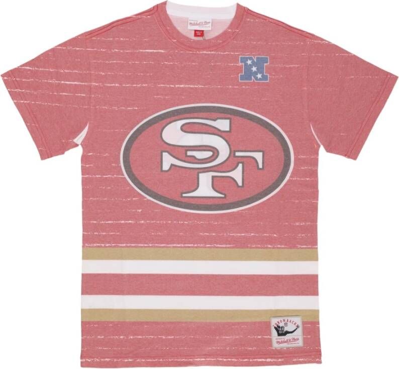 Mitchell & Ness T-Shirts Rood Heren