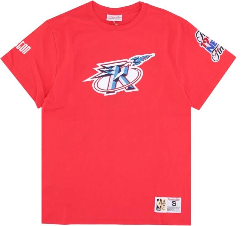 Mitchell & Ness NBA Team Origins Classics T-Shirt Red Heren