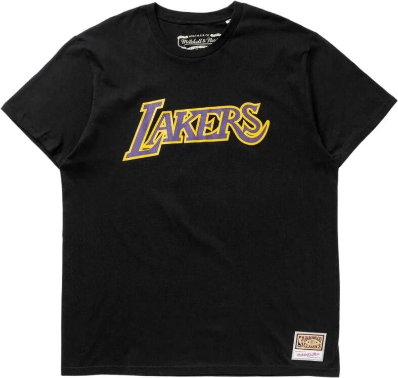 Mitchell & Ness Los Angeles Lakers NBA Logo Tee Black Heren
