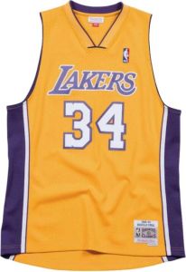 Mitchell & Ness The Lakers Shaquille O'Neal199-00 tank top Geel Heren