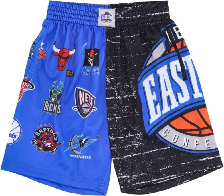 Mitchell & Ness Training Shorts Blauw Heren
